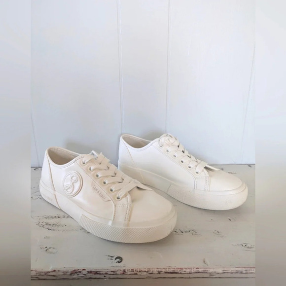 Sam & Libby Dina Platform Sneaker in White size‎ 7.5 Classic - Picture 1 of 7